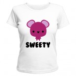 Женская футболка sweety mouse