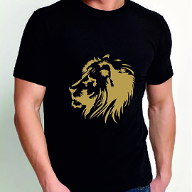 Мужская футболка со львом