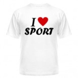 Футболка I love sport