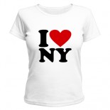 Женская футболка I love NY