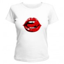 Женская футболка Губы и язык