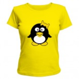 Женская футболка Пингвиночка