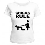 Футболка Chicks rule - Чики рулят