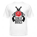 футболка Guns n roses rose
