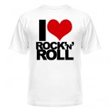 футболка I love rock and roll