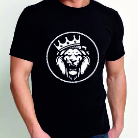 Мужская футболка со львом